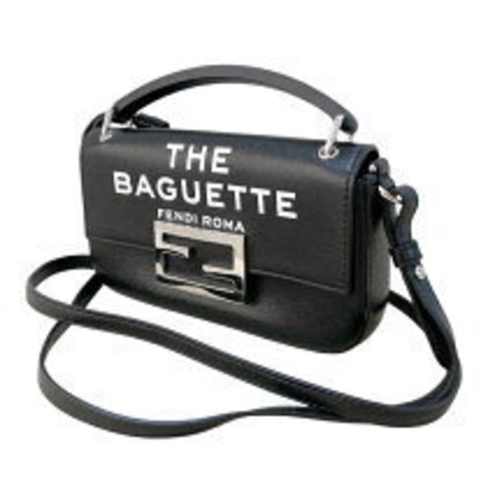 Fendi MARC Phone JACOBS Pouch Leather Black Bucket